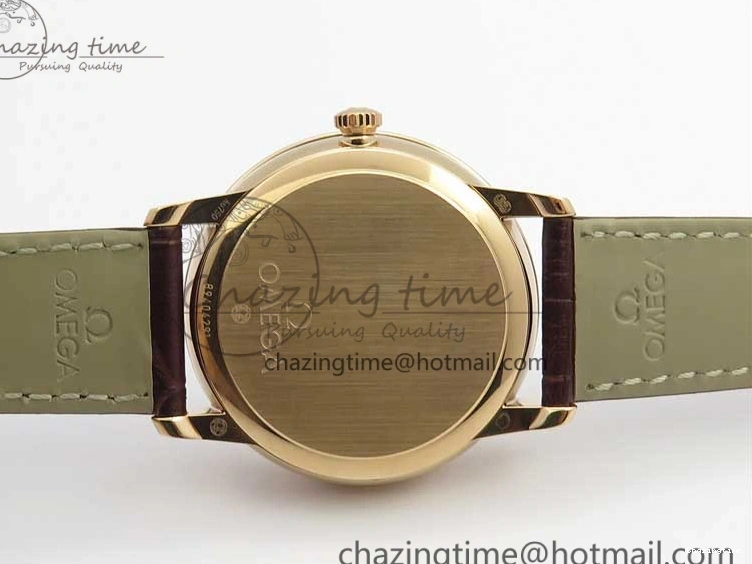 0422 De Ville Prestige Real PR RG ZF 1:1 Best Edition White Dial on Brown Leather Strap MIYOTA HighPerformance 7939